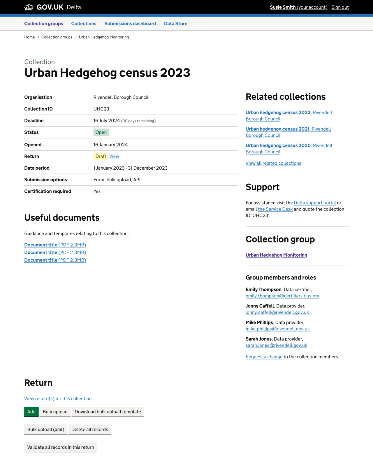 Version 2.0 of the new Delta collection page.