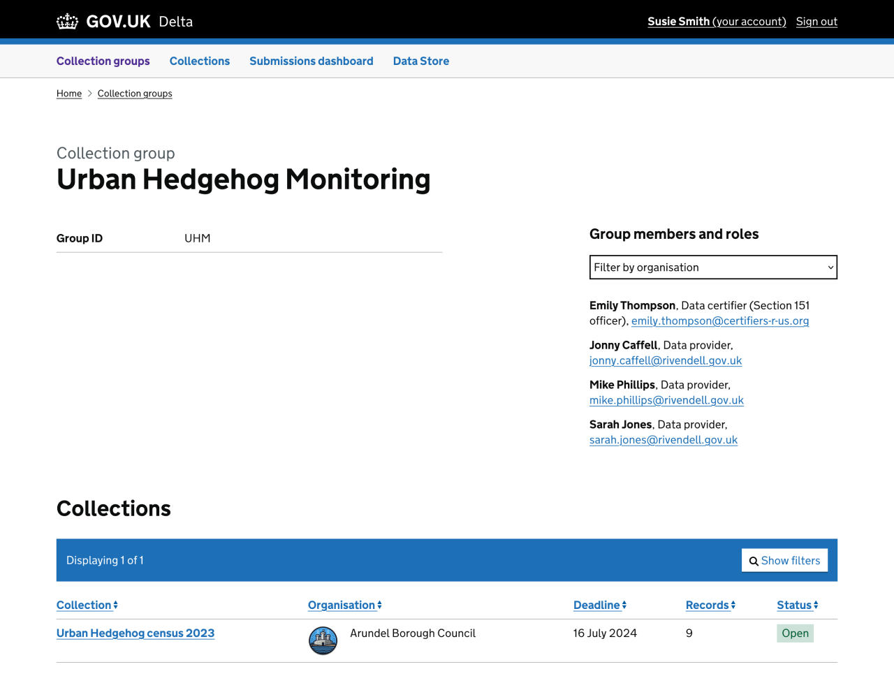 Version 2.0 of the new Delta collection group page.