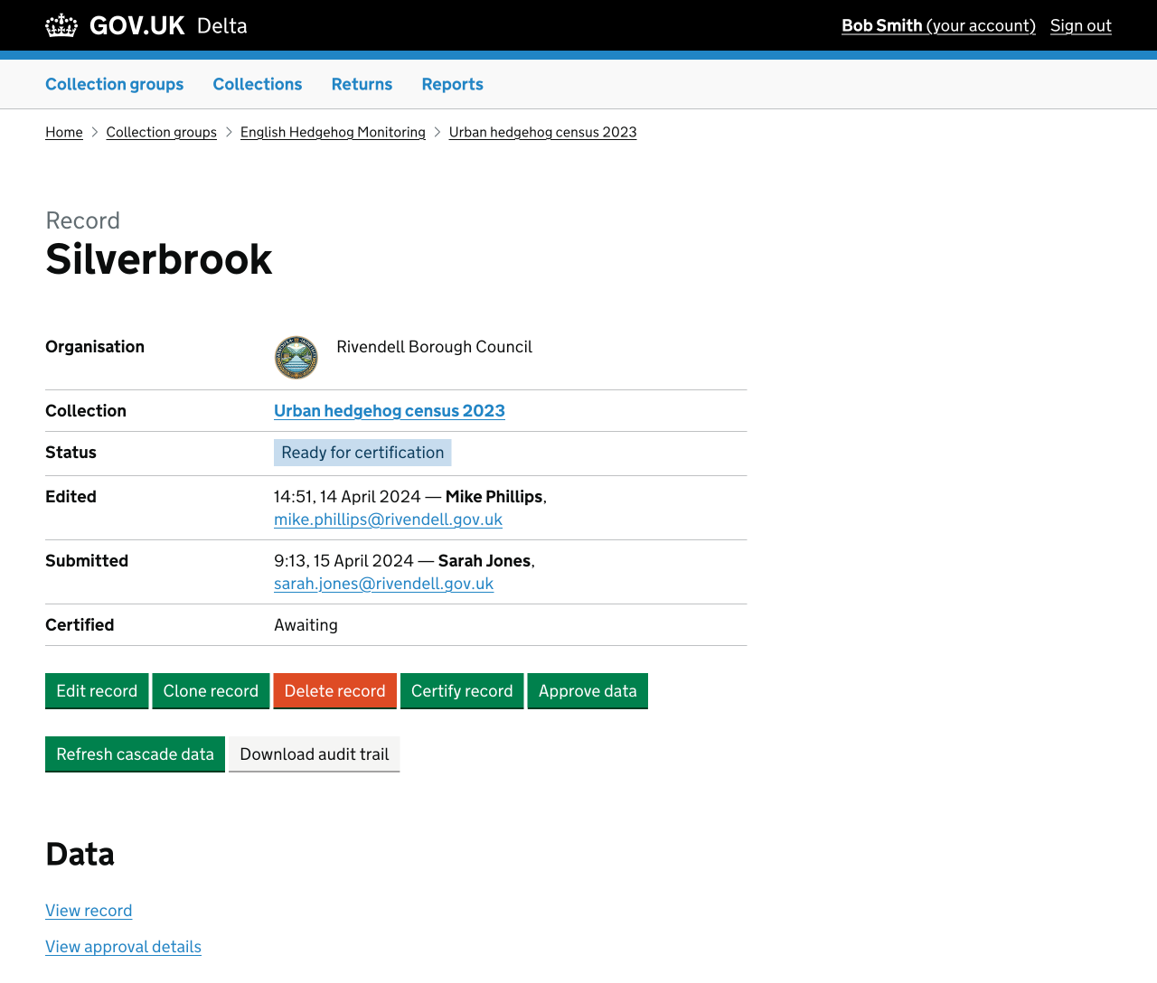 Version 2.0 of the new Delta record page.